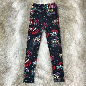 LuLaRoe Santa Christmas Leggings, L/XL